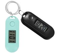 MALUGOGO Montres Numériques de Poche Porte-Clés 2 Pièces Mouvements Précis pour Étudiants Examens Paquet à Dos Ceinture Compacte