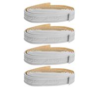 MALUGOGO Moulure Adhésive Blanche pour Décoration Murale et Protection D'angle en Écume, 4 Rouleaux de Plinthes Flexibles Style Minimaliste Simple et Élégant