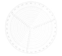 MALUGOGO Outil de Centrage en Acrylique pour Travail du Bois et Plastique, Compas Précis Rond pour Travaux D'artisanat et Dessin de Cercle