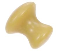 MALUGOGO Outil de massage facial en forme de champignon fabriqué à partir de jade jaune pour le visage et le corps, détendez les tensions et améliorez le teint du visage, pour masser et soigner la