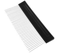 MALUGOGO Outil de peinture de texture en acier inoxydable à grand grain pour décoration murale, bricolage, plâtre, mastic, motif vertical pour la maison et la chambre