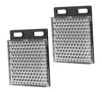 MALUGOGO Panneau Réflecteur Carré Noir 2pcs pour Capteur Photoélectrique Haute Performance Rétro-réfléchissante et Résistance aux Intempéries pour Installations de Signalisation