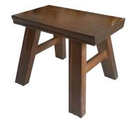 MALUGOGO Petit Tabouret Bois Bois Massif pour Garçon Fille et Adultes Siège Polyvalent pour Cuisine Salle de Bain Tabouret Stable pour Lits Hauts Léger et Portable Design Rustique