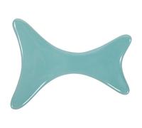 MALUGOGO Planche de massage portable en céramique pour le corps et le visage, plaque de grattage bleue pour réduire et maintenir la santé de la peau du visage, pour massage du dos et des pieds à la