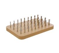 MALUGOGO Planche Perforée Design Ergonomique en Bois et Acier Inoxydable Outil Dextérité des Doigts pour Rééducation des Mains Adapté de Réhabilitation