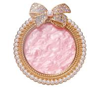 MALUGOGO Plaque de mélange en résine dorée pour mélanger les couleurs avec strass et afficher des œuvres d'art ou des travaux manuels pour fond de teint et rouge à lèvres