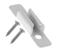 MALUGOGO Plaque de Verrouillage pour Fenêtre à Battant Accessoire de Quincaillerie en Alliage de Zinc Chromé Blanc Mécanisme de Verrouillage du Châssis Robuste Pièce de Remplacement