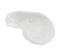 MALUGOGO Plateau à Sauce en Céramique Blanc pour Restaurants et Maison, Assiette à Sauce Facile à Nettoyer Design Unique et Élégant, pour Condiments et Soja