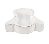 MALUGOGO Plateau Décoratif en Bois Blanc à Tête de Vache, Bol Réutilisable Multifonction pour Fruits et Snacks, Décoration Maison ou Restaurant