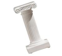 MALUGOGO Porte-Bougie Pilier Romain en Résine Blanche Décorative, Colonne Miniature Élégante pour Décoration de Bureau ou Mariage, Ornement Multi-Usage Style Romain