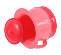 MALUGOGO Pot portable avec poignée et couvercle, pot d'urinoir de chevet rose, siège de toilette ergonomique pour garçons, pot d'entraînement en plastique léger pour chambre à coucher et voyage