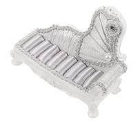 MALUGOGO Présentoir à bijoux pratique pour trouver des bijoux et garder la coiffeuse bien rangée pour les occasions festives, matériau en résine en forme de canapé avec design élégant pour bagues et