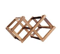 MALUGOGO Présentoir à vin pliable en bois - Design solide - Facile à assembler - Forme géométrique en nid d'abeille - Style créatif - Décoration d'intérieur