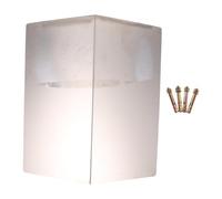 MALUGOGO Protecteur de Caméra Dôme en Acier Inoxydable, Toit Étanche pour Caméra Extérieure, Bloque Pluie et Poussière, Adapté pour Support Mural Coin