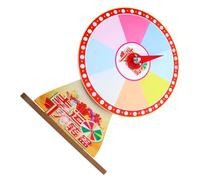 MALUGOGO Roulette de Jeu Rotative avec Support et Pointeau Accessoire de Roue de Prix DIY Réutilisable pour Loterie et Jeux Interactifs Matériau Plastique Léger