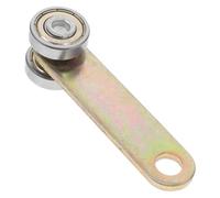 MALUGOGO Roulette pour Porte Coulissante Double Roulement Support Chariot à Câbles Robuste Installation Facile Fonctionnement Silencieux pour Portes de Grange et Coulissantes