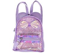 MALUGOGO Sac à dos chat violet avec paillettes, adorable cartable