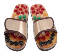 MALUGOGO Sandales de Massage pour Pieds Points D'acupression, Semelle en Eva et Pvc Respirante, Soulage la Fatigue, Design Unisexe Simple pour Usage à Domicile