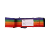 MALUGOGO Sangle de Bagage Réglable avec Cadenas à Combinaison, Ceinture de Valise en PP et Plastique, 2 Mètres, Couleur Vive pour Identification Facile, pour Voyageurs