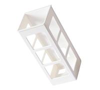 MALUGOGO Sèche-Cheveux Mural Blanc en Plastique Design Compact et Minimaliste, Organisateur D’Outils de Coiffure pour Décorer Votre Maison ou Spa