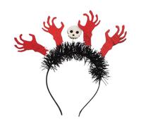 MALUGOGO Serrage-tête D'halloween Main Squelette Rouge en Feutre Léger et Taille Adaptée pour Décoration Quotidienne et Fête D'halloween Originale et Accrocheuse