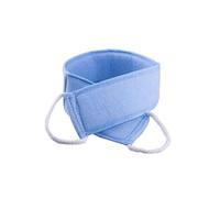 MALUGOGO Serviette de Bain Longue pour Exfoliation et Massage en Éponge de Loofah Naturelle pour Éliminer les Peaux Mortes Bleue et Appliquer la Lotion, Adaptée aux Garçon et Filles