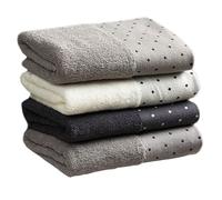 MALUGOGO Serviettes Visage Lavage Visage Lot de 4 en Coton Pur, Six Couches Respirantes et Résistantes à L'usure Lingettes Couleur Aléatoire