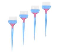 MALUGOGO Set de 4 Pinceaux de Coloration Capillaire en Abs Peigne pour Teinture des Cheveux, pour Spa et Coloration à Domicile, Outils Professionnels pour Soin des Boucles