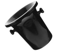 MALUGOGO Spittoon à vin en plastique noir avec entonnoir épais et grande ouverture, seau à glace d'une capacité de 3 l pour fête et bar, garde le vin et la bière à une température de boisson optimale
