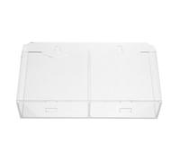 MALUGOGO Support de cuillère à glaçons en acrylique à double fente pour économiser de l'espace pour ustensiles de cuisine Installation facile Transparent