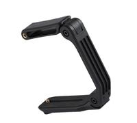 MALUGOGO Support Stabilisateur Portatif pour Appareil Photo Reflex et Smartphone, Poignée en U Ergonomique, Fixation 1/4, Compatible Flash et Microphone, Couleur Noire, Accessoire Vidéo