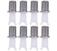 MALUGOGO Têtes de Remplacement, 8 Pièces pour Tondeuse à Poils de Nez en Acier et Abs Accessoires Amovibles Multi-usages pour Épilateur Nasal Homme