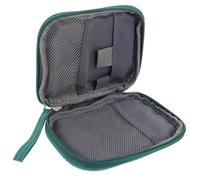 MALUGOGO Trousse de Premiers Secours Portable à Main, Petite Taille, Tissu Oxford Vert Anti-éclaboussures, Pochettes Multiples pour Rangement Organisé, pour Voyage, Randonnée et Matériel