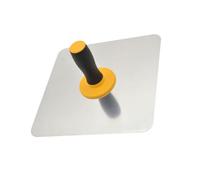 MALUGOGO Truelle manuelle en aluminium avec poignée bicolore pour la finition du béton et le plâtrage, truelle de maçonnerie légère adaptée pour le nivellement du carrelage et l'application adhésive