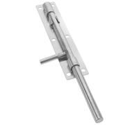 MALUGOGO Verrou de Porte en Acier Inoxydable Épais 26 CM Loquet à Glissière pour Portail et Porte en Fer Soudé Verrou de Sol Robuste pour Installation Extérieure Quincaillerie de Grange