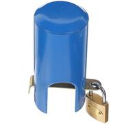 MALUGOGO Verrou de Robinet D'eau Extérieur en Fer Bleu, Résistant Soleil Chutes, Protection Sécurisée pour Robinet de Jardin ou Résidence Secondaire Plusieurs styles