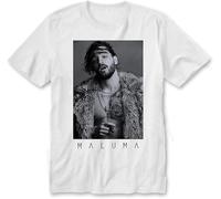 Maluma Fame Unisex T-Shirt Maluma Fame Tops and Tees-DMN-t-Shirt Whitetop Sweatshirt Short Sleeve White S