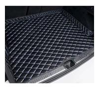 MALVCD Auto Tapis de Coffre en Cuir pour Mitsubishi Lancer 2006-2016, AntidéRapant Bac de Coffre Stockage Cargaison Tapis Doublure Protection Etanche Accessoires,E/Black~Blue