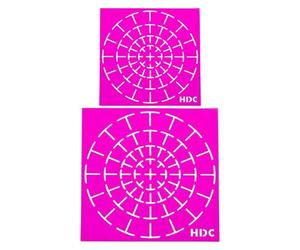 Malvorlagen Punktieren - Punkt Malvorlage | PET Kunststoff Vorlage - 13x13 cm und 9x9 cm Set aus 2 Stück für kreative Entspannung Achtsamkeit und künstlerische Aktivitäten zu Hause oder in der Schule