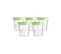 MAM Pots de conservation 120 ml Lot de 5 – Transparent, couvercle hermétique