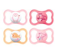 MAM Air 16+ Skin Soft Lot de 4 tétines en silicone Soft Colours Mix