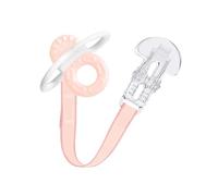 MAM Anneau de dentition à partir de 2 mois, soulagement instantané de la dentition des dents postérieures, extra léger et facile à saisir et à tenir, avec broche, facile à nettoyer, rose, lot de 1