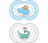 Mam Baby Original tétine 16+ silicone bleu 2U