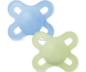 Mam Baby Sucette Original Silicone 0-6 Mois Plain Bleu 2 Pièces