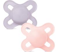 Mam Baby Sucette Original Silicone 0-6 Mois Plain Rose 2 Pièces