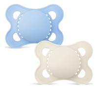 Mam Baby Sucette Original Start Silicone 0-2 Mois Plain Bleu 2 Pièces