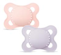 Mam Baby Sucette Original Start Silicone 0-2 Mois Plain Rose 2 Pièces