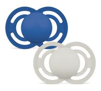 Mam Baby Sucette Perfect Silicone 6-16 Mois Plain Bleu 2 Pièces