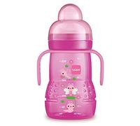 MAM Babyartikel 62838222 Trainer Plus Biberon d'entraînement Rose 220 ml - Coloris Aléatoire