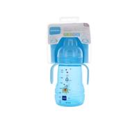 MAM Biberon de transition 220ml Bec souple antifuite silicone bleu